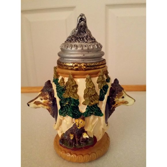 Vintage Mini Beer Stein Call of the Wild Beer Stein 5.5" Tall - Picture 2 of 8